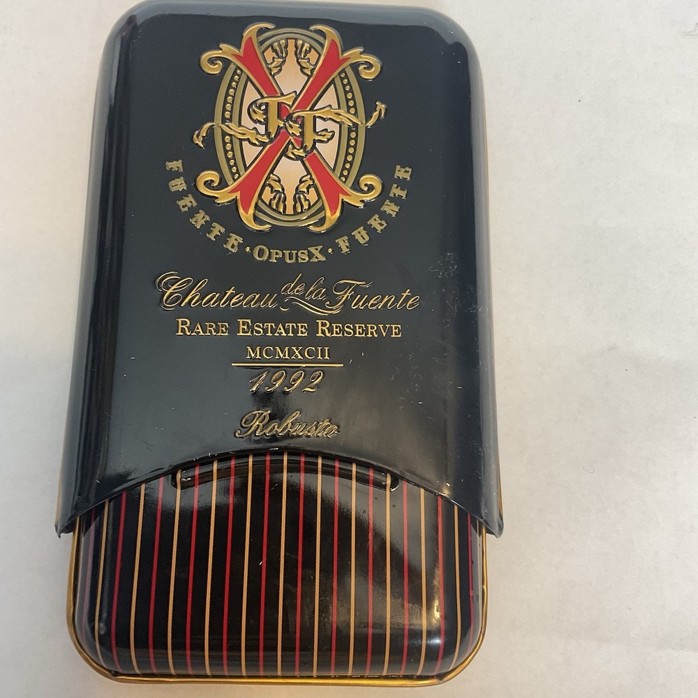 Vintage Arturo Fuente Opus X Robusto Tin 48 Gauge Ring ( EMPTY )
